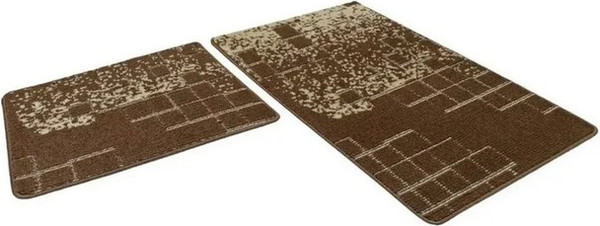 Изображение товара Набор ковриков для ванной и туалета Shahintex Vintage 60x100/60x50 (шоколадный 01)