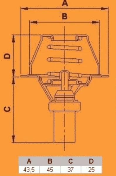 Изображение товара Термостат автомобильный Vernet-Calorstat TH4495.83