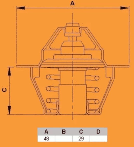 Изображение товара Термостат автомобильный Vernet-Calorstat TH6245.82J