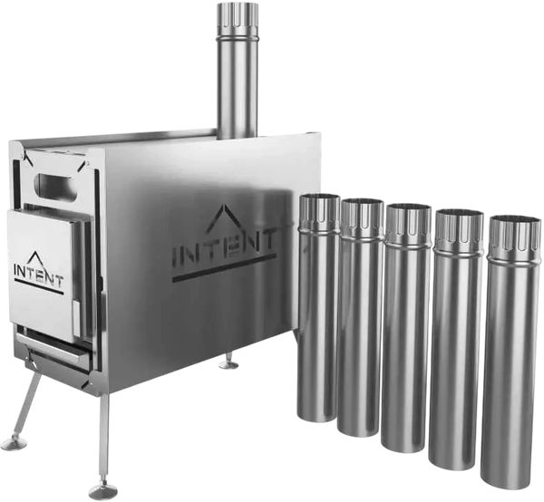 Изображение товара Палатка-баня MORZH Max с полом, печью и баком для воды (черный)