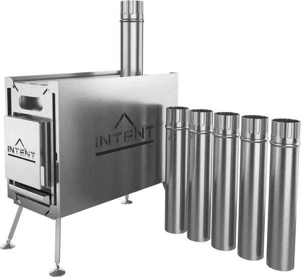 Изображение товара Палатка-баня MORZH 1 окно с полом, печью и баком для воды (черный)