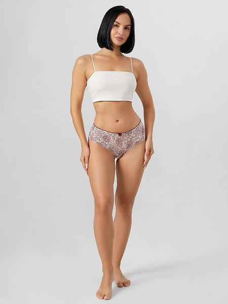 Изображение товара Трусы женские Mark Formelle 412497 (р.110, бордовая абстракция)