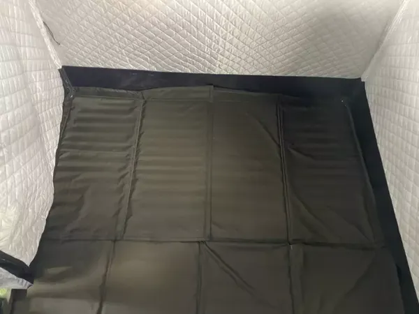 Изображение товара Палатка-баня MORZH 1 окно с полом, печью и баком для воды (камуфляж)