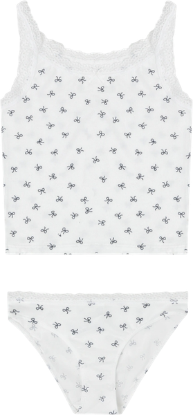 Изображение товара Комплект бельевой детский Mark Formelle 447008 (р.110-56, бантики на белоснежном)