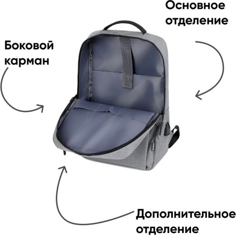 Изображение товара Рюкзак Goody Bright (серый)