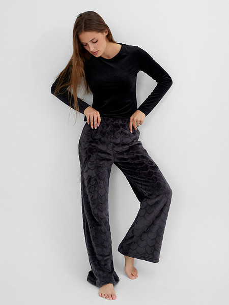 Изображение товара Штаны домашние Mark Formelle 532539 (р.164/170-98, серые сердечки)