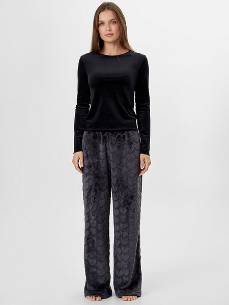 Изображение товара Штаны домашние Mark Formelle 532539 (р.164/170-102, серые сердечки)