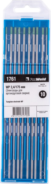 Изображение товара Электрод FoxWeld WP 2.4мм 175мм (1шт)