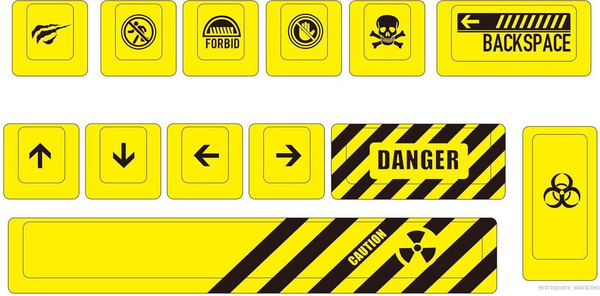 Изображение товара Набор кейкапов Havit Gamenote KC008 (13шт, желтый)