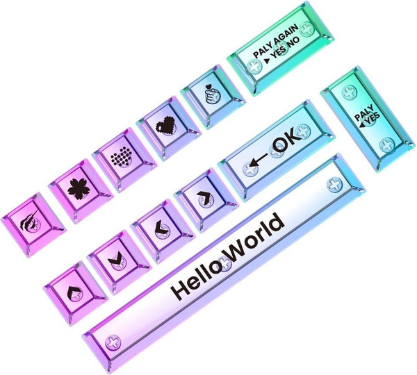 Изображение товара Набор кейкапов Havit Gamenote KC009 (13шт, прозрачный)