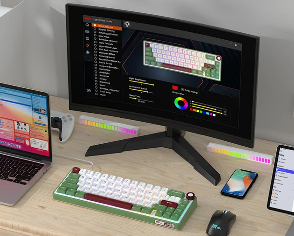 Изображение товара Клавиатура Royal Kludge R65 Green Sand (RK Brown)