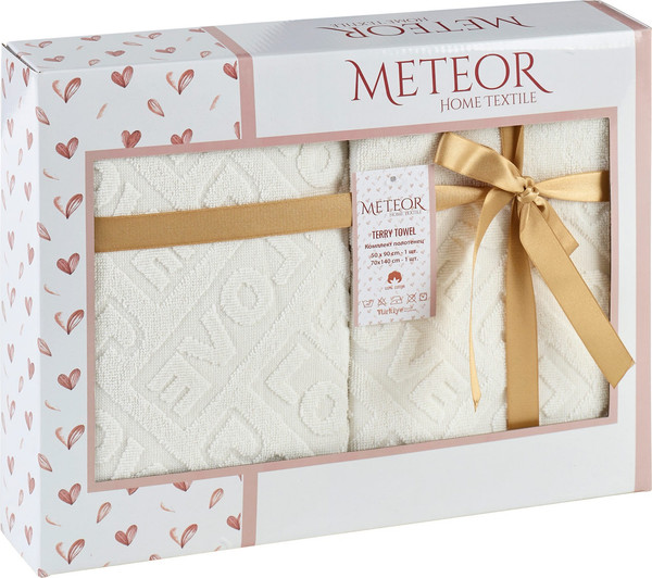 Изображение товара Набор полотенец METEOR Lowe / 12271 (кремовый)