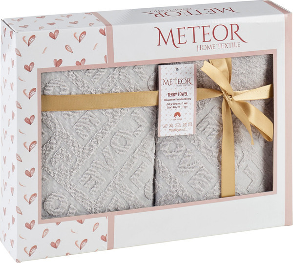 Изображение товара Набор полотенец METEOR Lowe / 12271 (серый)