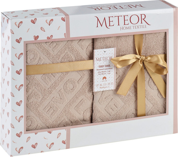Изображение товара Набор полотенец METEOR Lowe / 12271 (бежевый)