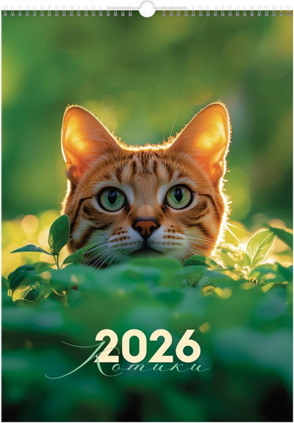 Изображение товара Календарь настенный BG Коты / 381923 (2026г)