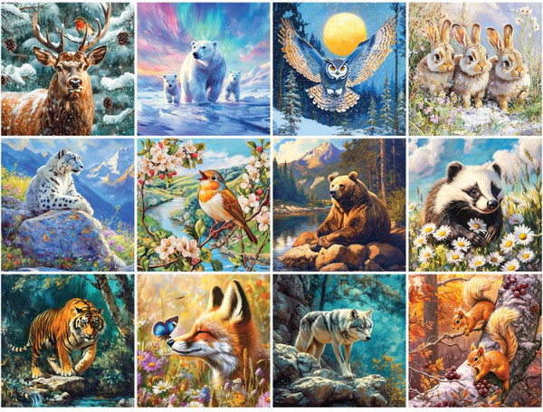 Изображение товара Календарь настенный BG Мир животных / 381019 (2026г)