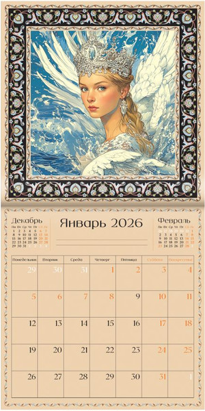 Изображение товара Календарь настенный BG Сказки / 381016 (2026г)