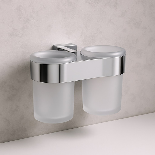 Изображение товара Набор аксессуаров для ванной и туалета Lauter 21TS3016 + 21TS3020 + 21TS3008 + 21TS3012 + 21TS3007 (Chrome, 5 предметов)