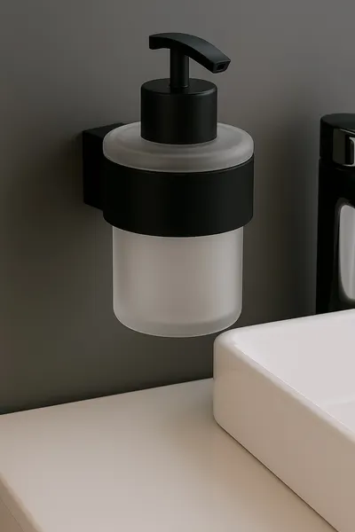 Изображение товара Набор аксессуаров для ванной Lauter 21TS3017 + 21TS3021 (Matt Black, 2 предмета)