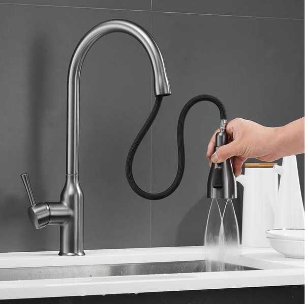 Изображение товара Смеситель Shevanik S163T (оружейная сталь)