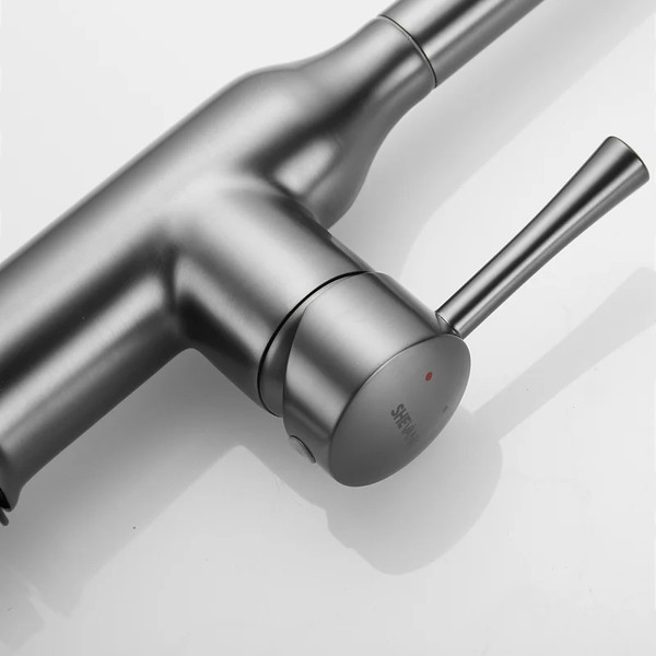 Изображение товара Смеситель Shevanik S163T (оружейная сталь)