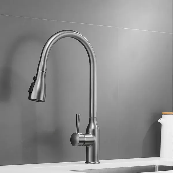 Изображение товара Смеситель Shevanik S163T (оружейная сталь)