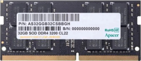 Изображение товара Оперативная память DDR4 Apacer AS32GGB32CSBBGH
