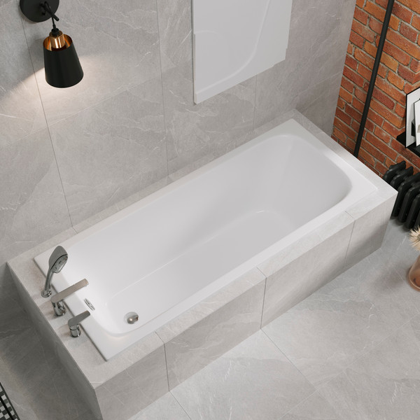 Изображение товара Ванна чугунная Lauter Victoria 2100817 / 170x70 с сифоном 21Y32000 (хром)