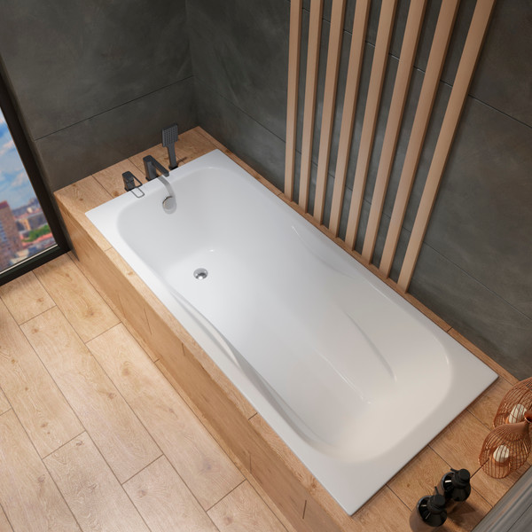 Изображение товара Ванна чугунная Lauter Regina 2101415 / 150x75 с сифоном 21Y11030 (хром)