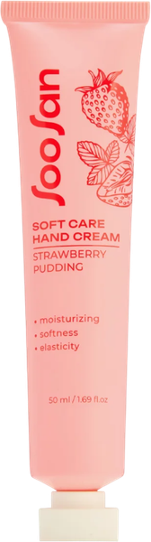 Изображение товара Крем для рук Soosan Soft Care Hand Cream Strawberries Pudding (50мл)