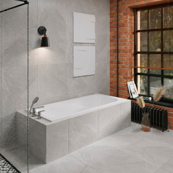 Изображение товара Ванна чугунная Lauter Regina 2101418 / 180x80 с сифоном 21Y32001 (матовый черный)