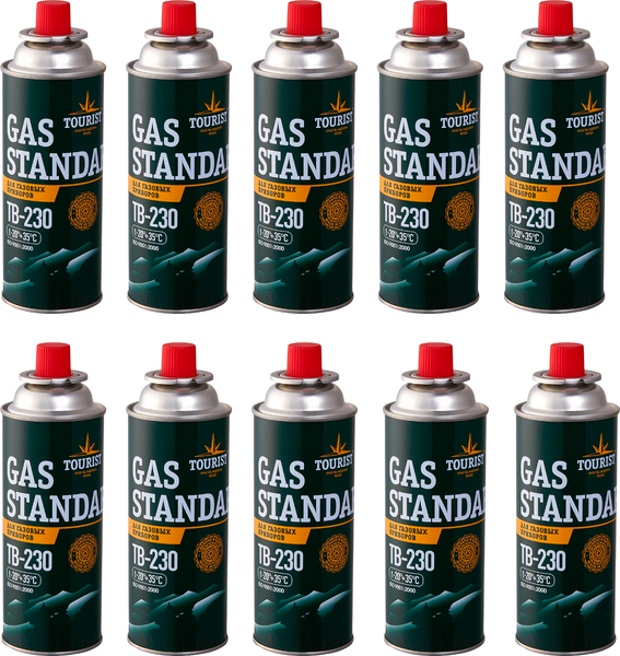 Изображение товара Газовый баллон туристический Tourist Standard TB-230 (10шт)