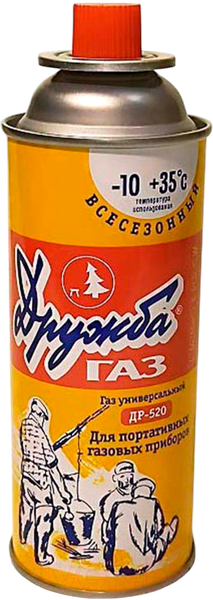 Изображение товара Плита туристическая Coyote MS-2500С LPG B с газовым баллоном Дружба ДР-520 (черный полуглянцевый)