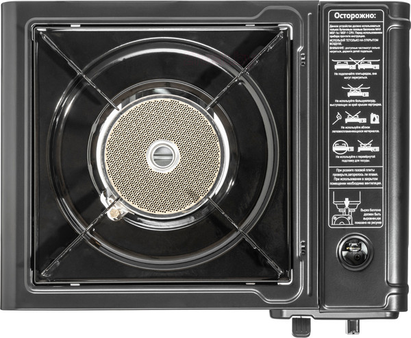 Изображение товара Плита туристическая Coyote MS-2500С LPG B с газовым баллоном Дружба ДР-520 (черный полуглянцевый)
