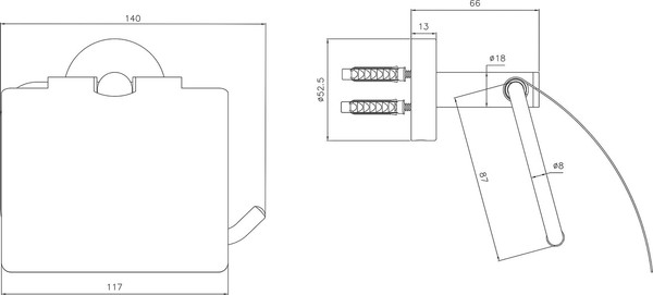 Изображение товара Держатель для туалетной бумаги Arrow AG520801PN (полированная сталь)