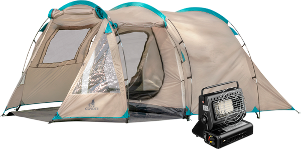 Изображение товара Палатка Coyote Dakota / CL-A08-Sand с обогревателем газовым ZT-202-D (черный)