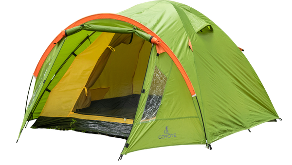 Изображение товара Палатка Coyote Oboluse-5 / CL-A23-5P (черный,  с обогревателем газовым ZT-202-D)