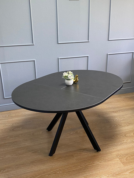 Изображение товара Обеденный стол Kenner AR1000 (черный/керамика темно-серый)