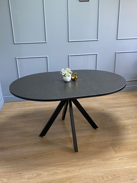 Изображение товара Обеденный стол Kenner AR1000 (черный/керамика темно-серый)