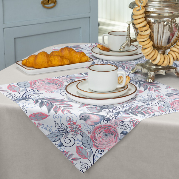 Изображение товара Сервировочная салфетка Verossa 757399 (птички серые)