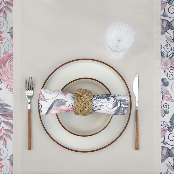 Изображение товара Сервировочная салфетка Verossa 757399 (птички серые)