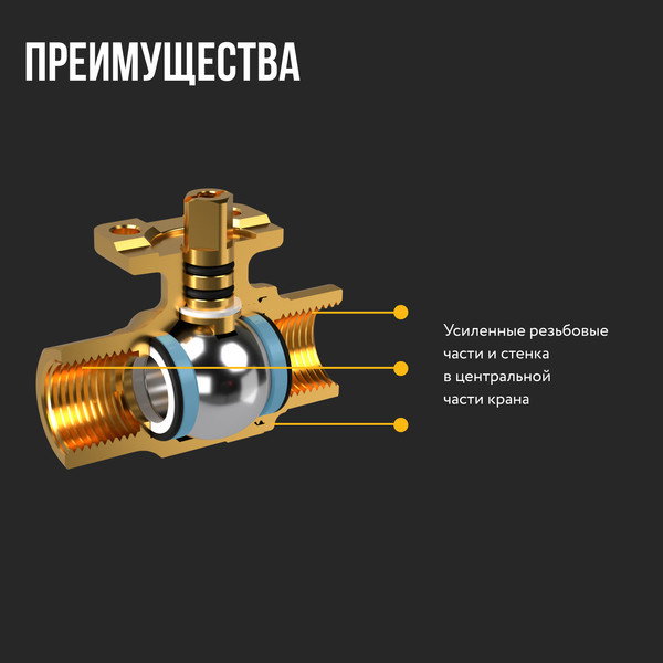 Изображение товара Шаровой кран Stahlmann С электроприводом 3/4F 12В / 2282756