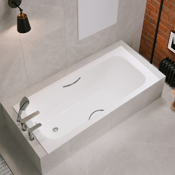 Изображение товара Ванна стальная Lauter Brio Star 150 / 21S1501 (с ножками, с ручками, с шумоизоляцией)
