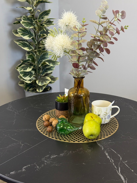 Изображение товара Обеденный стол Kenner R900 (черный/керамика мрамор черный)