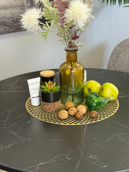 Изображение товара Обеденный стол Kenner R900 (черный/керамика мрамор черный)