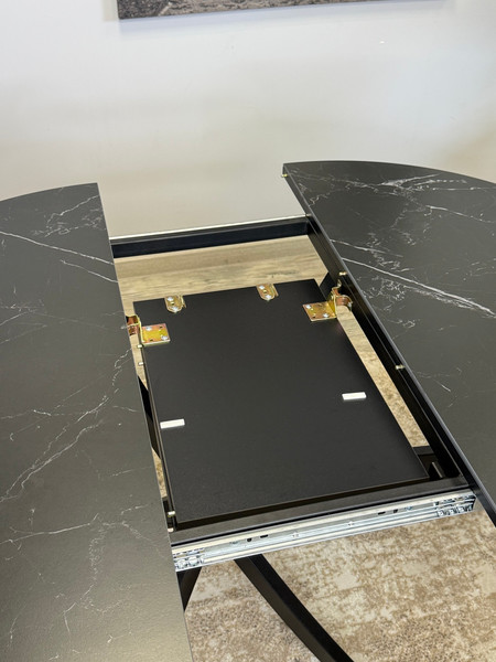 Изображение товара Обеденный стол Kenner R900 (черный/керамика мрамор черный)