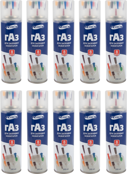 Изображение товара Топливо для зажигалки Runis Premium 1-005 (10х210мл)