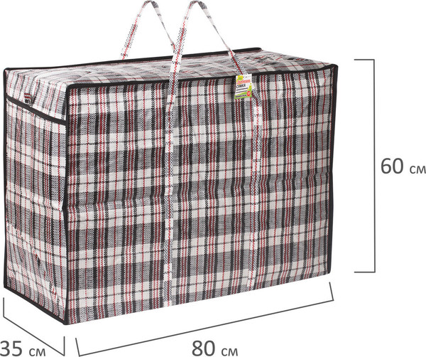 Изображение товара Сумка хозяйственная Любаша 604704 (черный/красный)