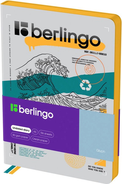 Изображение товара Ежедневник Berlingo Glyph А5 / UD2_01S11  (136л)