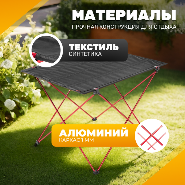 Изображение товара Комплект складной мебели Sundays ZC-CT005 / OG2967NV (черный/темно-синий)